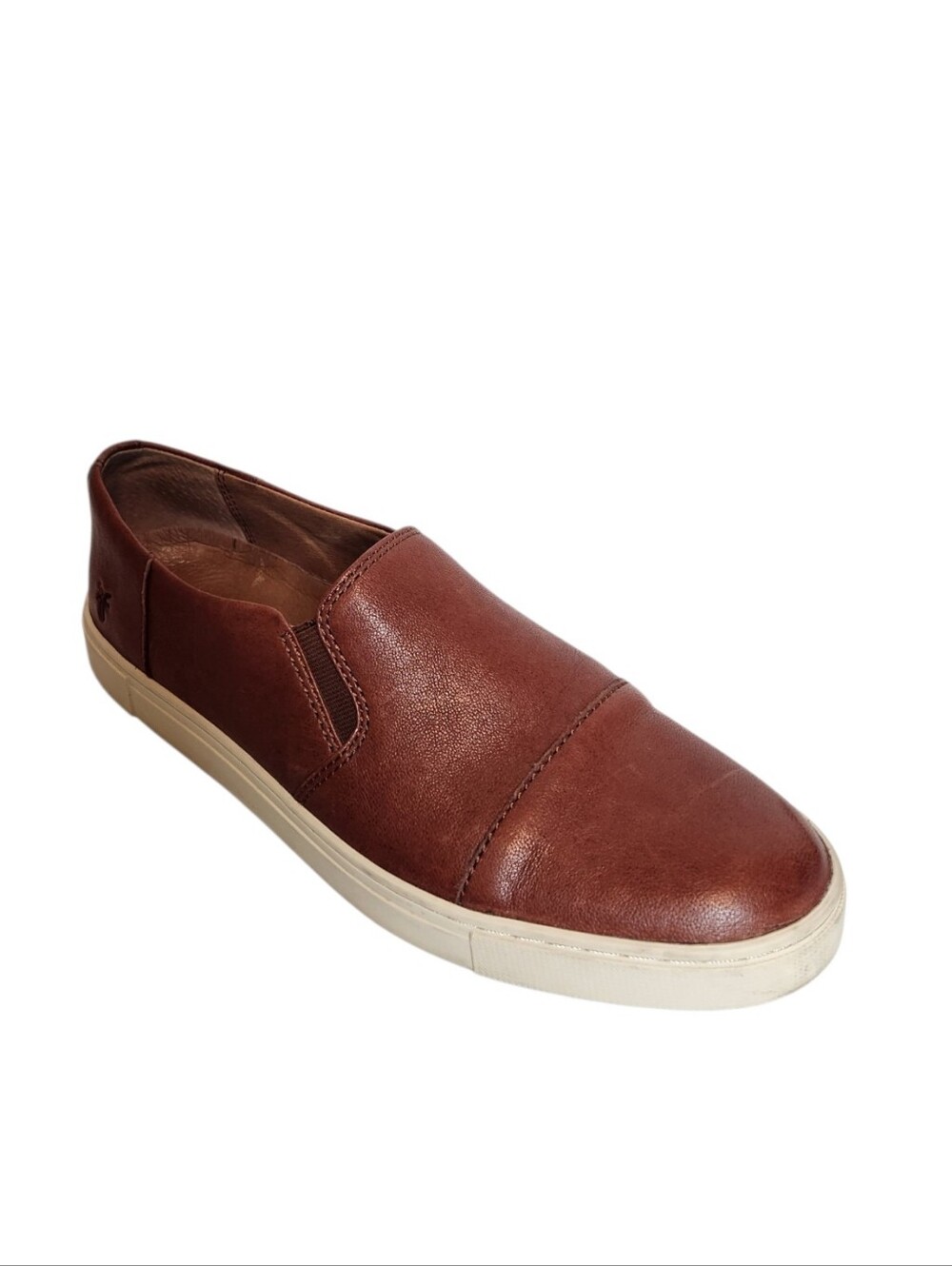 Frye Brown Leather Slip On Sneakers Size 7M
